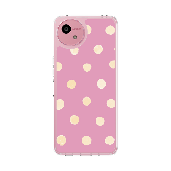 Slim Protection Case［ Watercolor Dots Retro Color - Pink ］