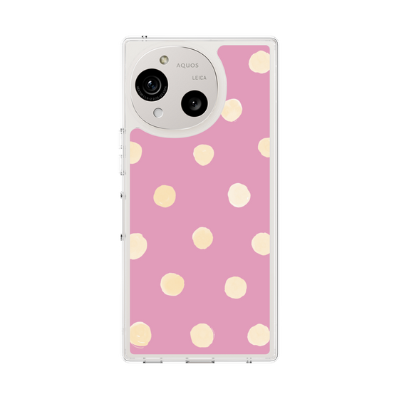 Slim Protection Case［ Watercolor Dots Retro Color - Pink ］