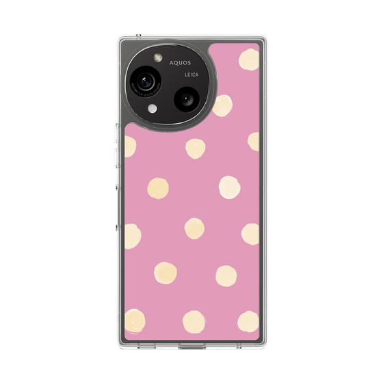 Slim Protection Case［ Watercolor Dots Retro Color - Pink ］