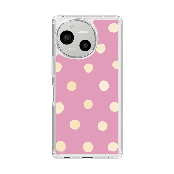 Slim Protection Case［ Watercolor Dots Retro Color - Pink ］