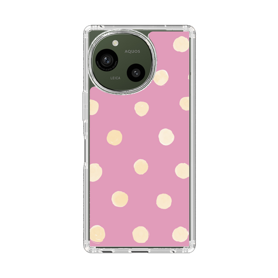 Slim Protection Case［ Watercolor Dots Retro Color - Pink ］