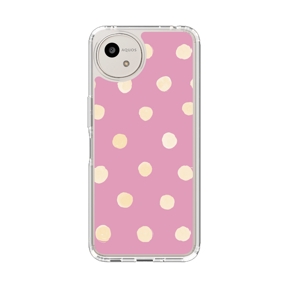 Slim Protection Case［ Watercolor Dots Retro Color - Pink ］
