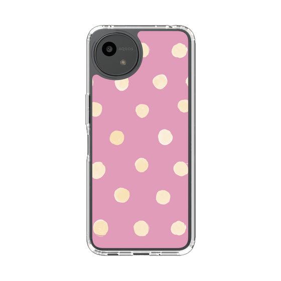 Slim Protection Case［ Watercolor Dots Retro Color - Pink ］