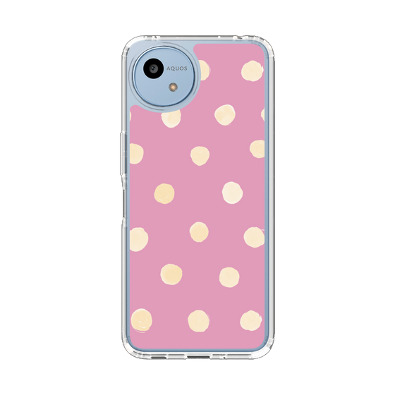 Slim Protection Case［ Watercolor Dots Retro Color - Pink ］