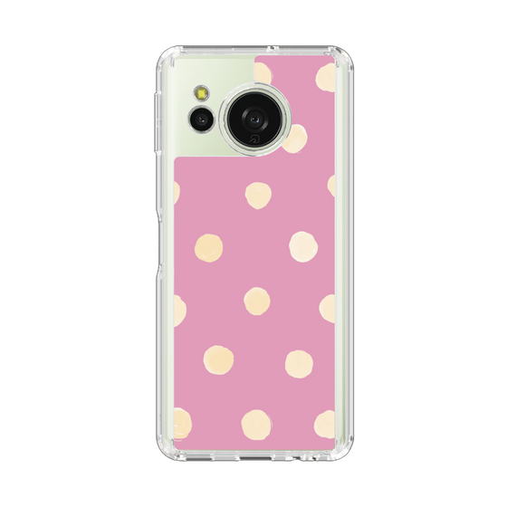 Slim Protection Case［ Watercolor Dots Retro Color - Pink ］