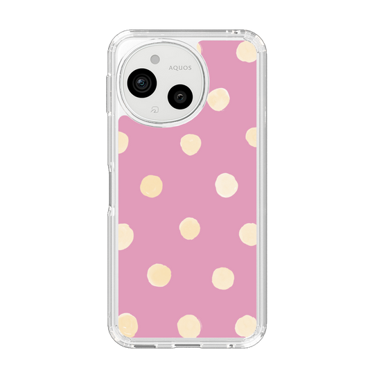 Slim Protection Case［ Watercolor Dots Retro Color - Pink ］