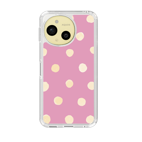 Slim Protection Case［ Watercolor Dots Retro Color - Pink ］