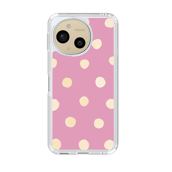 Slim Protection Case［ Watercolor Dots Retro Color - Pink ］