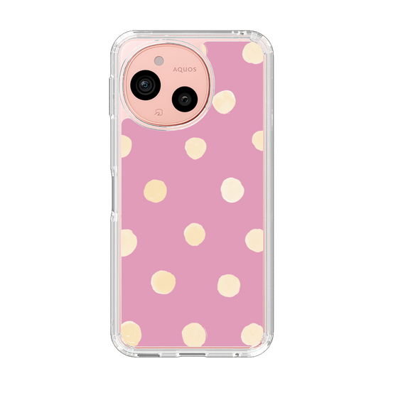 Slim Protection Case［ Watercolor Dots Retro Color - Pink ］
