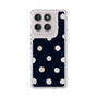 Slim Protection Case［ Watercolor Dots Retro Color - Navy ］