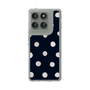 Slim Protection Case［ Watercolor Dots Retro Color - Navy ］
