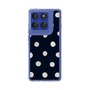Slim Protection Case［ Watercolor Dots Retro Color - Navy ］