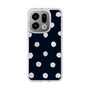 Slim Protection Case［ Watercolor Dots Retro Color - Navy ］