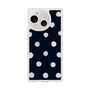 Slim Protection Case［ Watercolor Dots Retro Color - Navy ］