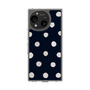 Slim Protection Case［ Watercolor Dots Retro Color - Navy ］