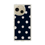 Slim Protection Case［ Watercolor Dots Retro Color - Navy ］