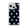 Slim Protection Case［ Watercolor Dots Retro Color - Navy ］