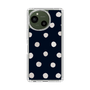 Slim Protection Case［ Watercolor Dots Retro Color - Navy ］