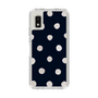 Slim Protection Case［ Watercolor Dots Retro Color - Navy ］