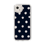 Slim Protection Case［ Watercolor Dots Retro Color - Navy ］