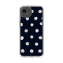 Slim Protection Case［ Watercolor Dots Retro Color - Navy ］