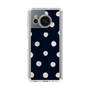 Slim Protection Case［ Watercolor Dots Retro Color - Navy ］