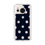 Slim Protection Case［ Watercolor Dots Retro Color - Navy ］