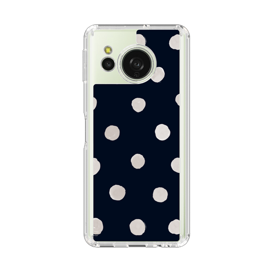 Slim Protection Case［ Watercolor Dots Retro Color - Navy ］