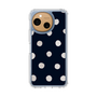 Slim Protection Case［ Watercolor Dots Retro Color - Navy ］