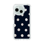 Slim Protection Case［ Watercolor Dots Retro Color - Navy ］