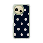 Slim Protection Case［ Watercolor Dots Retro Color - Navy ］