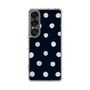 Slim Protection Case［ Watercolor Dots Retro Color - Navy ］