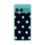 Slim Protection Case［ Watercolor Dots Retro Color - Navy ］