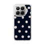 Slim Protection Case［ Watercolor Dots Retro Color - Navy ］
