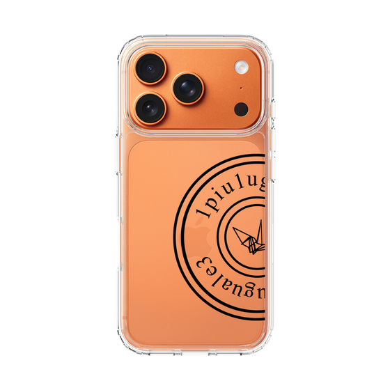 Slim Protection Case［ 1PIU1UGUALE3 - crane - Black ］