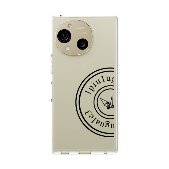 Slim Protection Case［ 1PIU1UGUALE3 - crane - Black ］