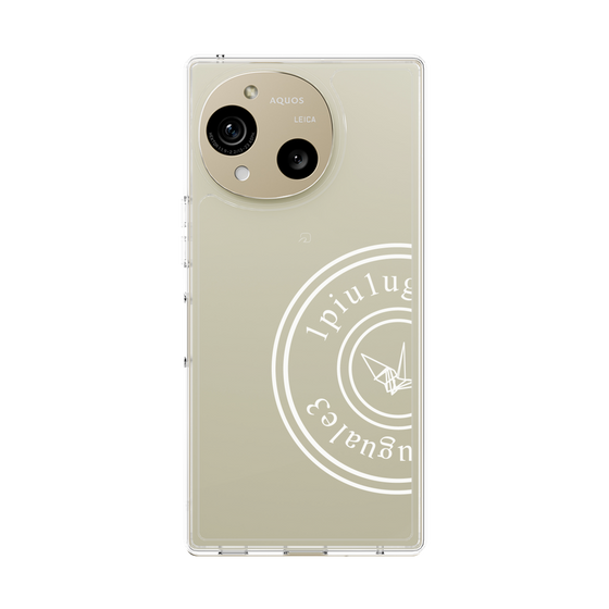 Slim Protection Case［ 1PIU1UGUALE3 - crane - White ］
