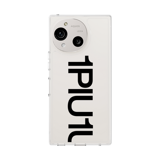 Slim Protection Case［ 1PIU1UGUALE3 - Logo Bold - Black ］