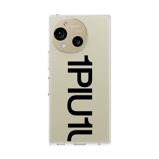 Slim Protection Case［ 1PIU1UGUALE3 - Logo Bold - Black ］