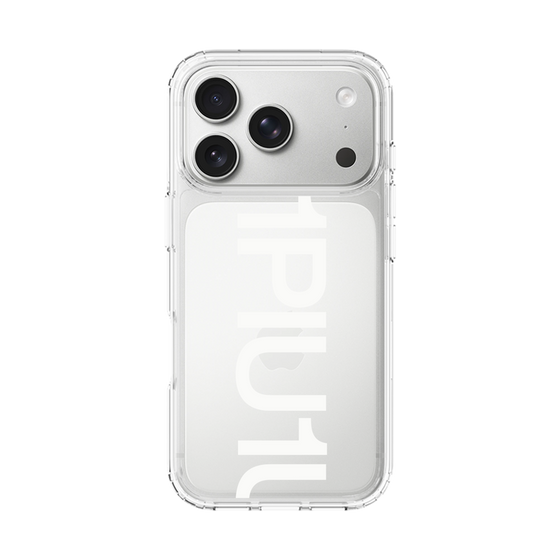 Slim Protection Case［ 1PIU1UGUALE3 - Logo Bold - White ］