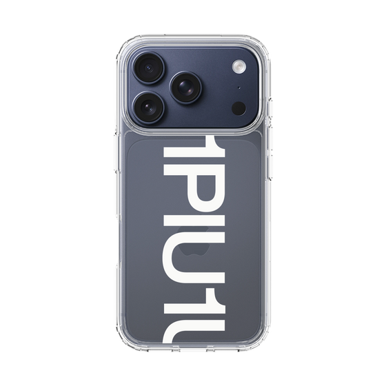 Slim Protection Case［ 1PIU1UGUALE3 - Logo Bold - White ］