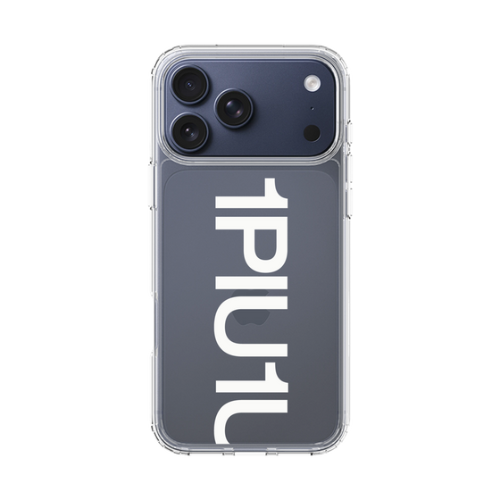 Slim Protection Case［ 1PIU1UGUALE3 - Logo Bold - White ］