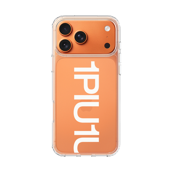 Slim Protection Case［ 1PIU1UGUALE3 - Logo Bold - White ］