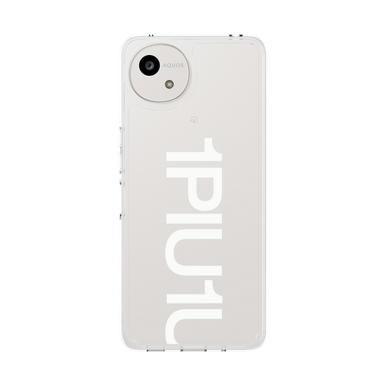 Slim Protection Case［ 1PIU1UGUALE3 - Logo Bold - White ］