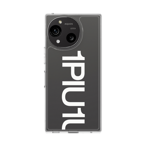 Slim Protection Case［ 1PIU1UGUALE3 - Logo Bold - White ］