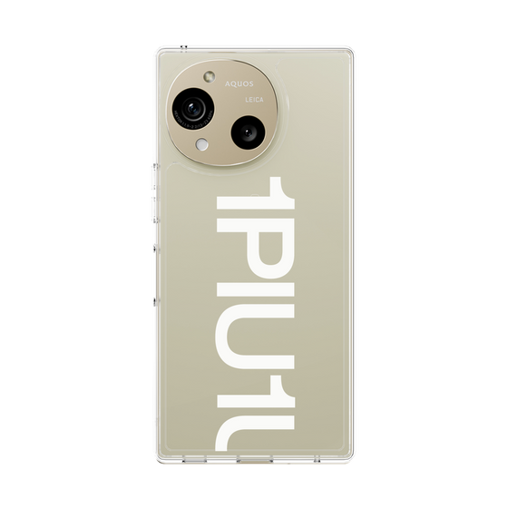 Slim Protection Case［ 1PIU1UGUALE3 - Logo Bold - White ］