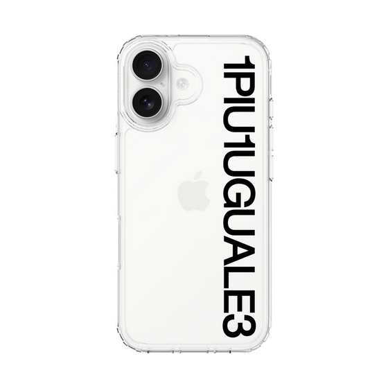 Slim Protection Case［ 1PIU1UGUALE3 - Logo - Black ］