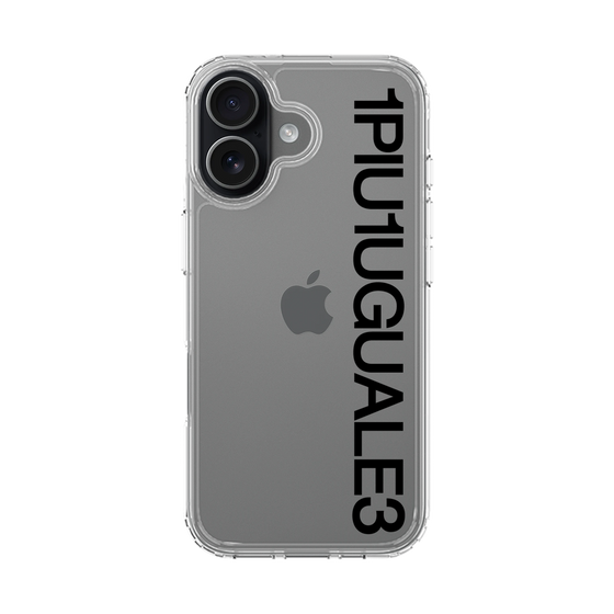 Slim Protection Case［ 1PIU1UGUALE3 - Logo - Black ］