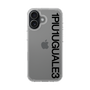 Slim Protection Case［ 1PIU1UGUALE3 - Logo - Black ］