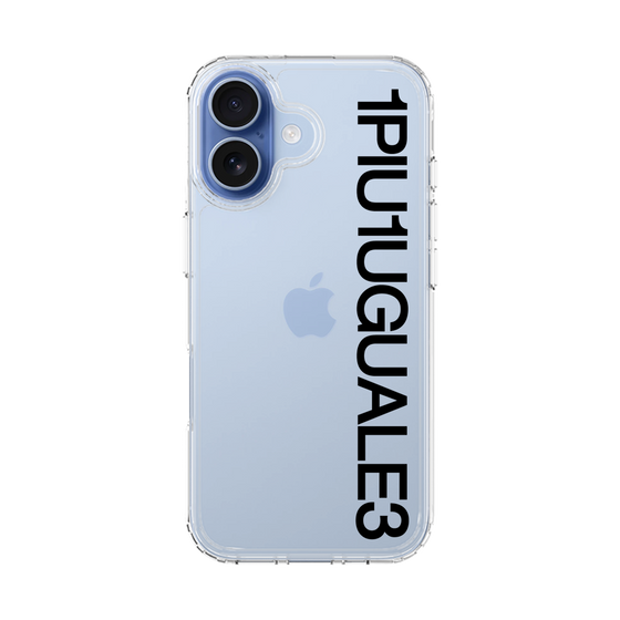 Slim Protection Case［ 1PIU1UGUALE3 - Logo - Black ］